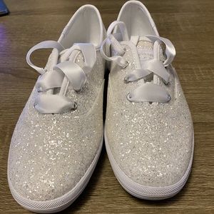 Keds Kate Spade NY Champion Glitter (White 8)